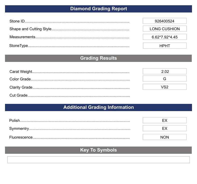 2.02 Carat Long Cushion Lab Grown Diamond, VS2/G - Image 2