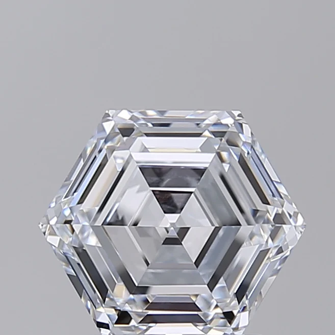 2.03 Carat Hexagonal Lab Grown Diamond, VVS2/E