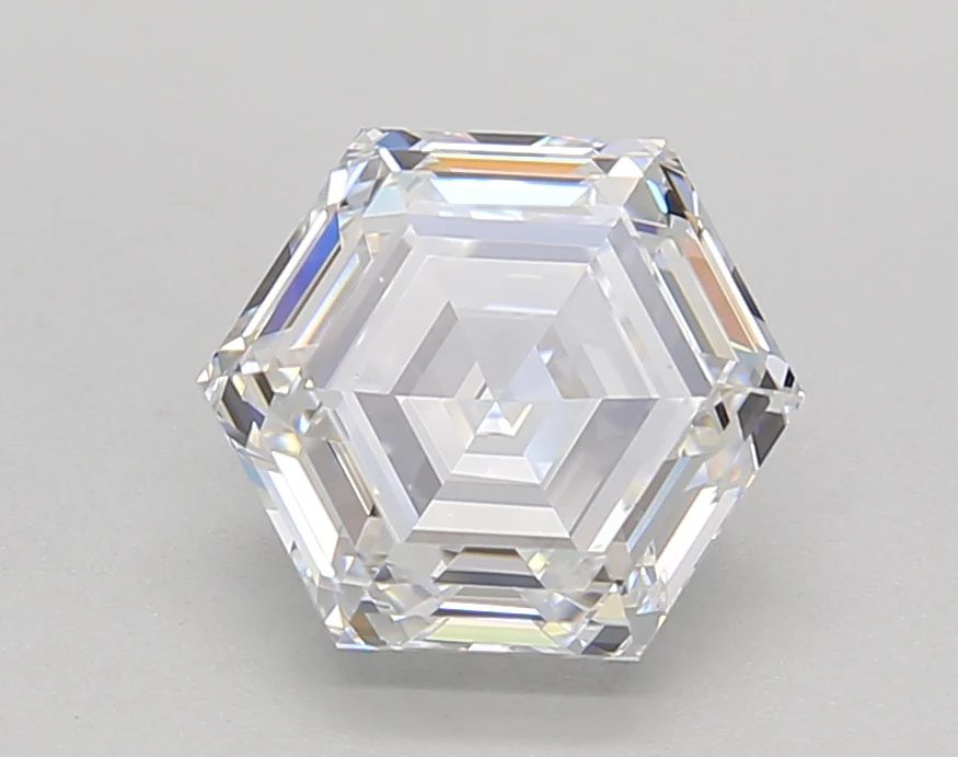 2.07 Carat Hexagonal Lab Grown Diamond, VS1/D