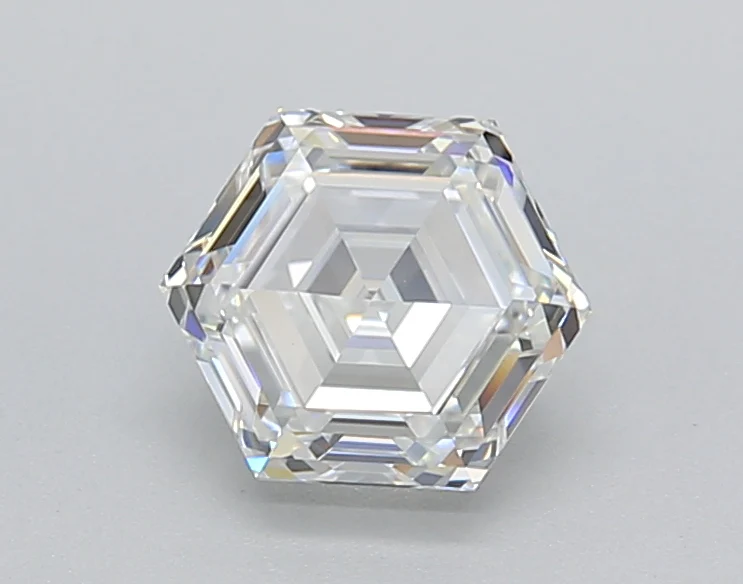 2.1 Carat Hexagonal Lab Grown Diamond, VVS2/F
