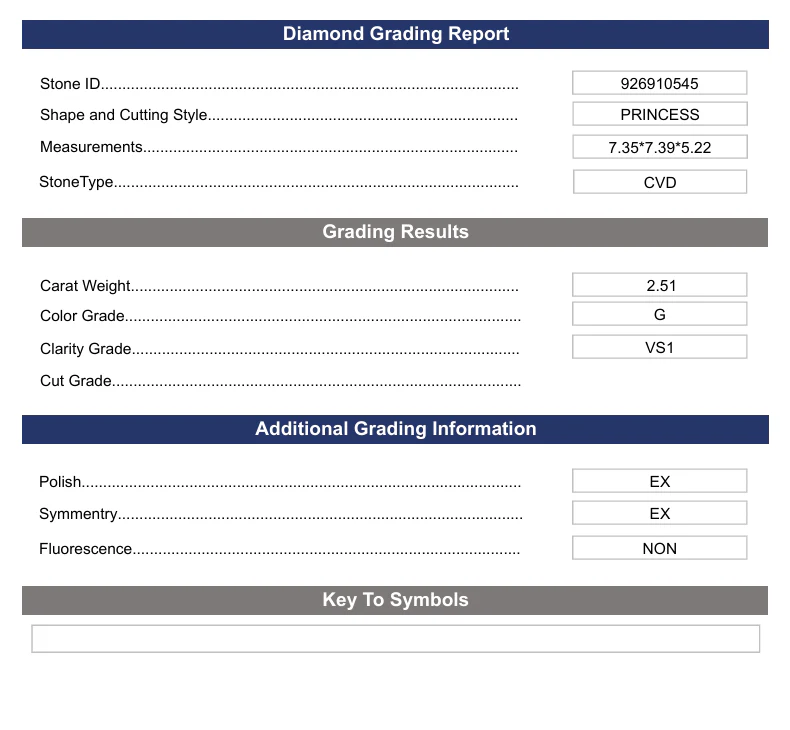 2.51 Carat Princess Lab Grown Diamond, VS1/G - Image 2