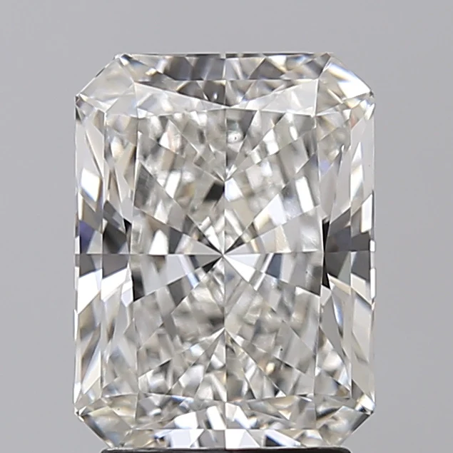 2.79 Carat Radiant Lab Grown Diamond, VS1/FANCY VIVID BROWNISH PINK