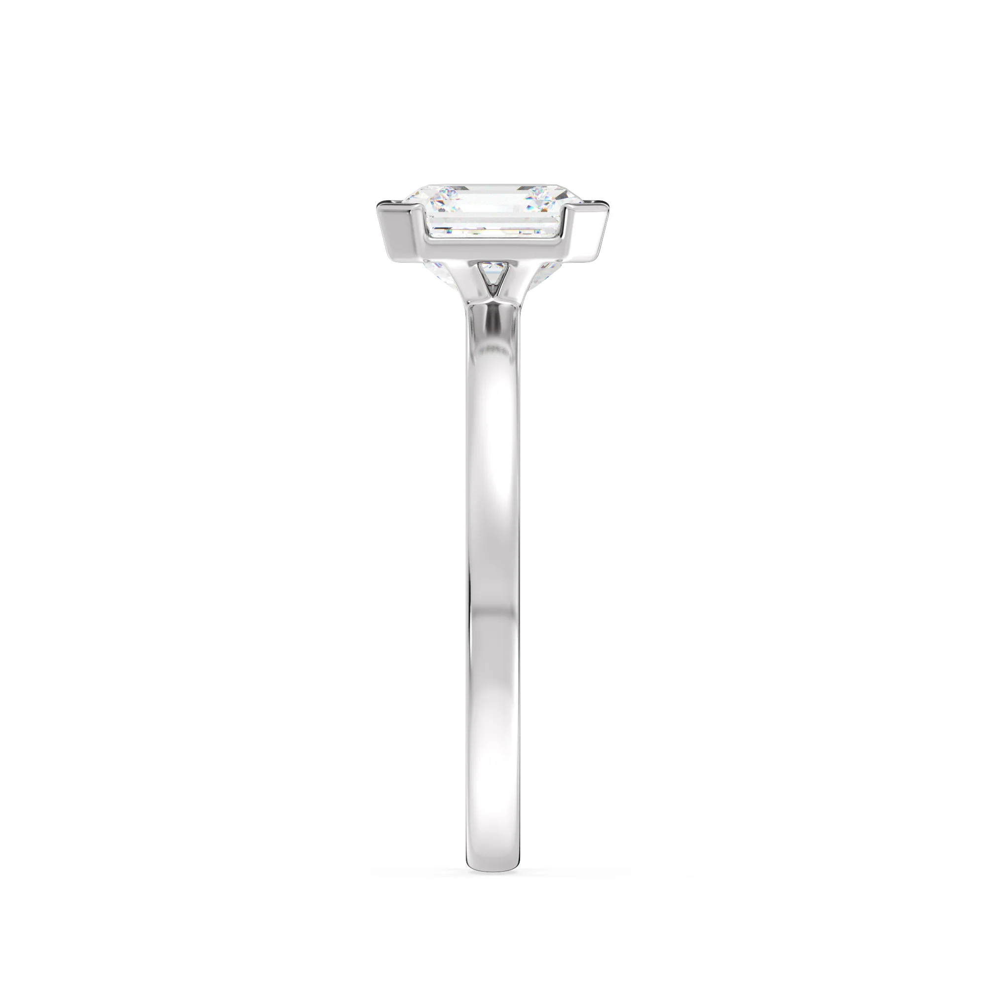 2 Carat Asscher Cut Lab Grown Diamond Solitaire Ring in 18K Gold - Image 13