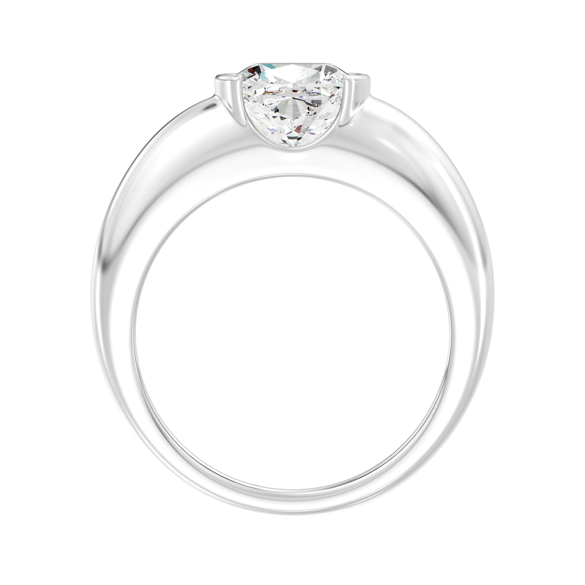 2 Carat Cushion Cut Lab Grown Diamond Solitaire Ring in 18K Gold - Image 13