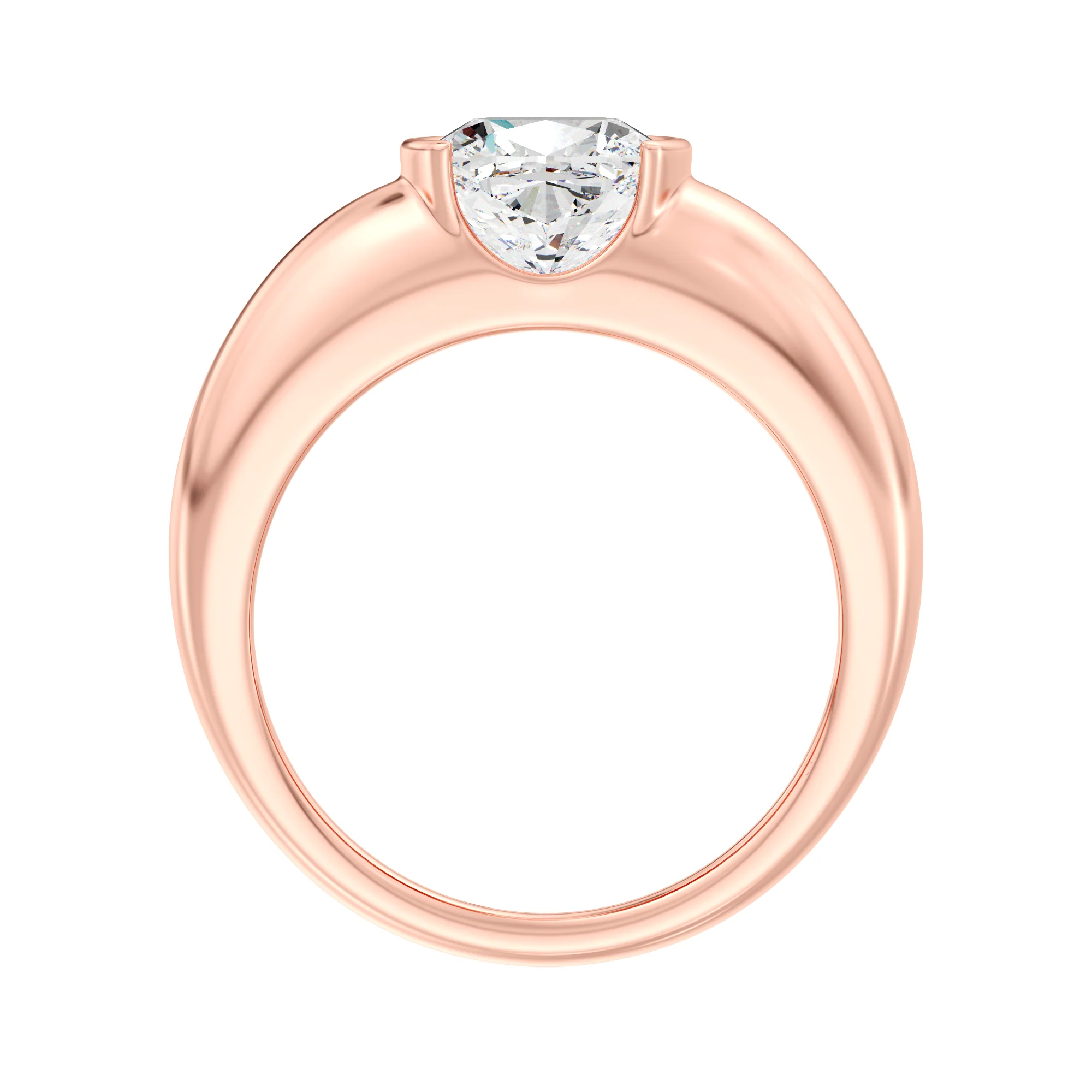2 Carat Cushion Cut Lab Grown Diamond Solitaire Ring in 18K Gold - Image 9