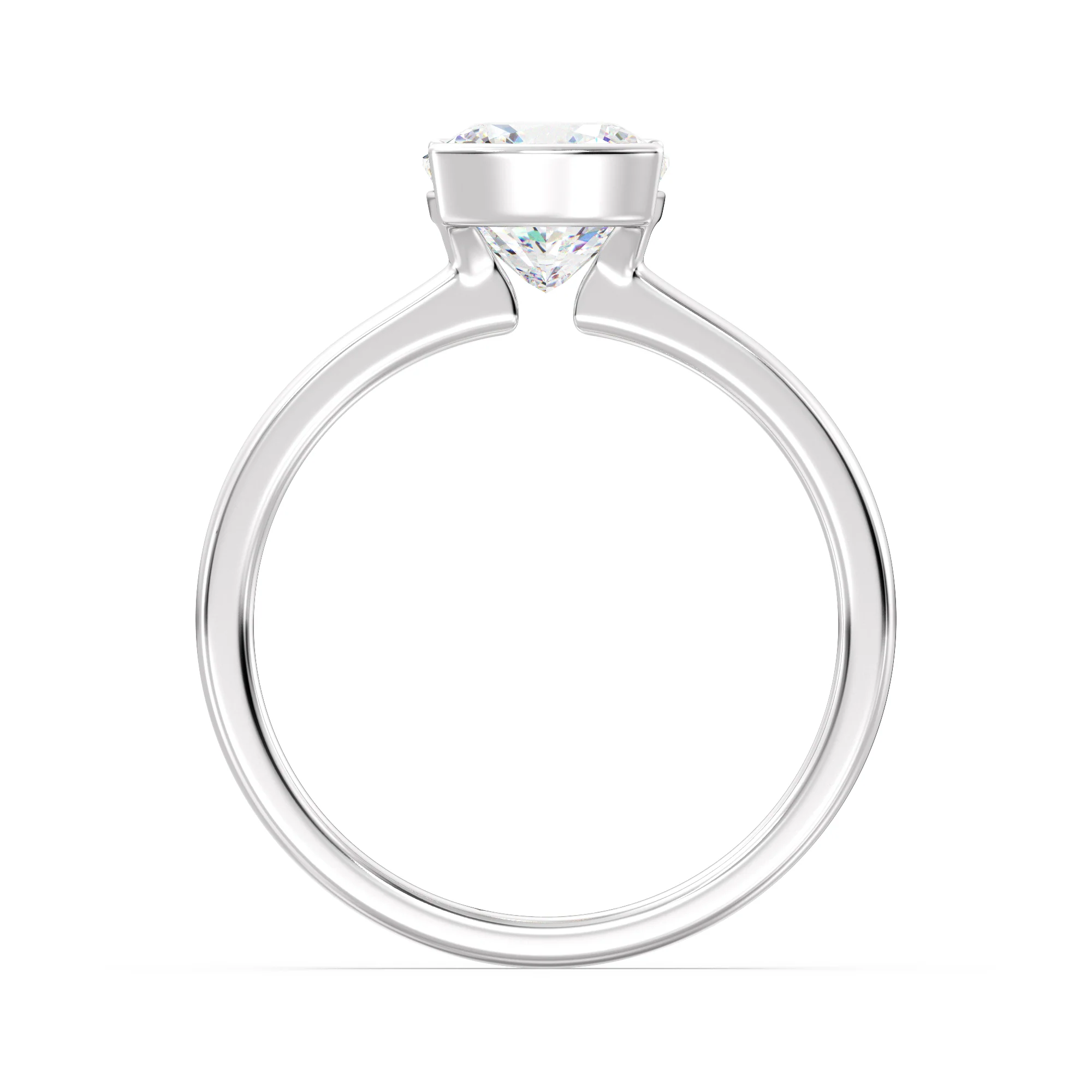 2 Carat Cushion Cut Lab Grown Diamond Solitaire Ring in 18K Gold - Image 11