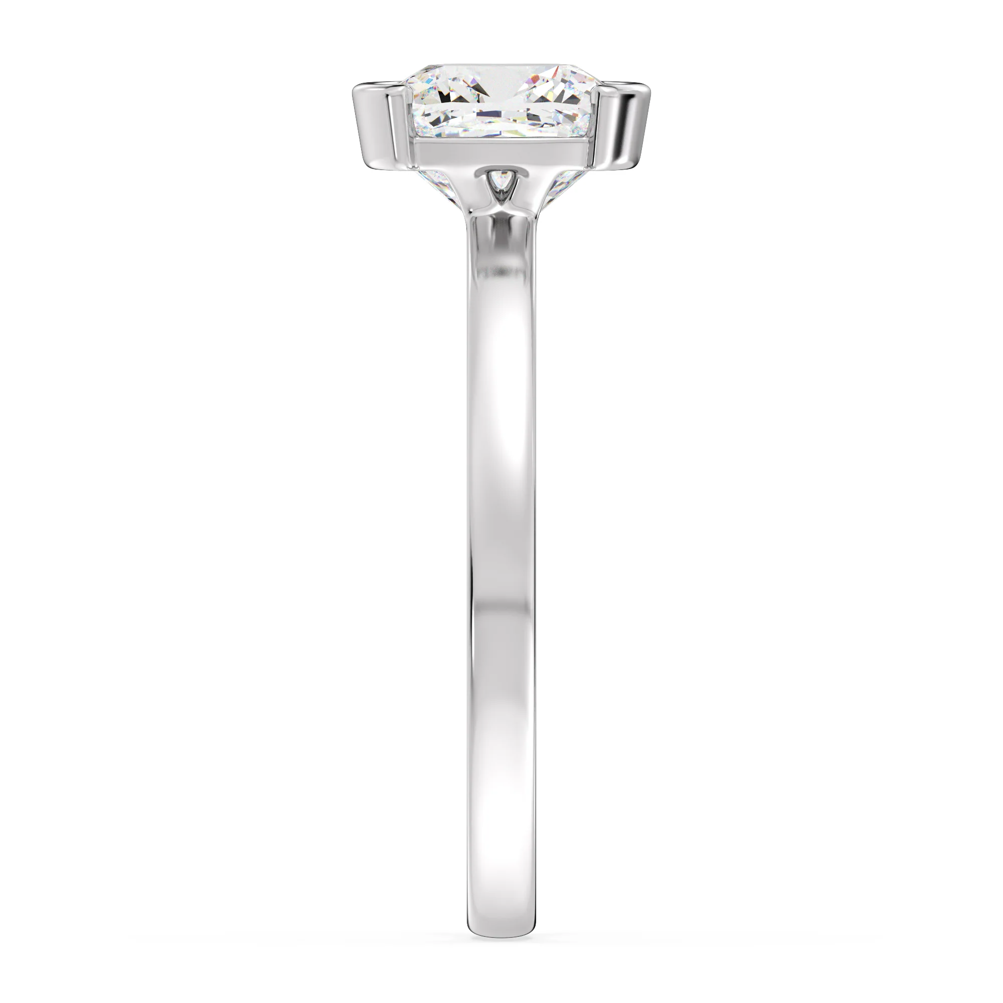 2 Carat Cushion Cut Lab Grown Diamond Solitaire Ring in 18K Gold - Image 12