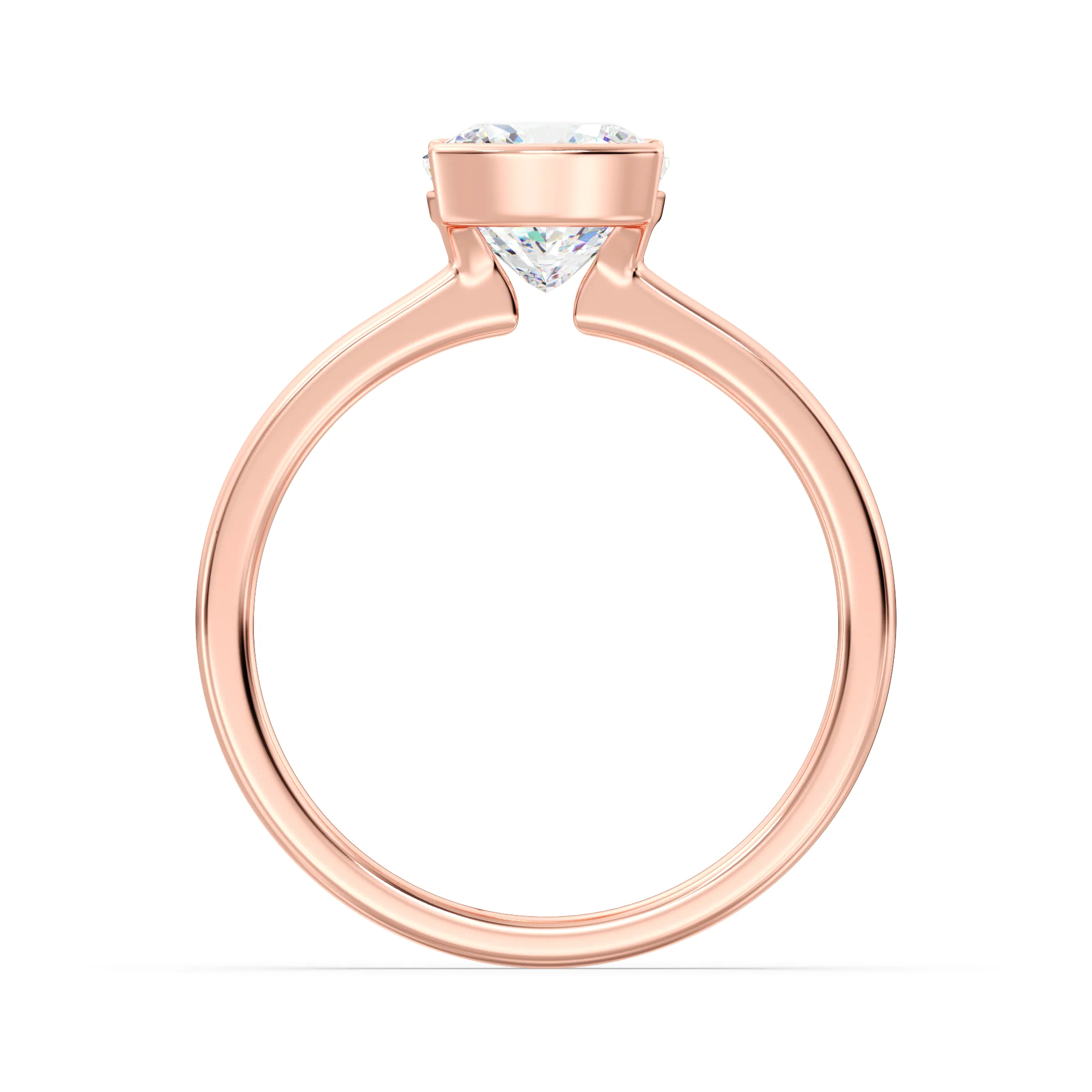 2 Carat Cushion Cut Lab Grown Diamond Solitaire Ring in 18K Gold - Image 8