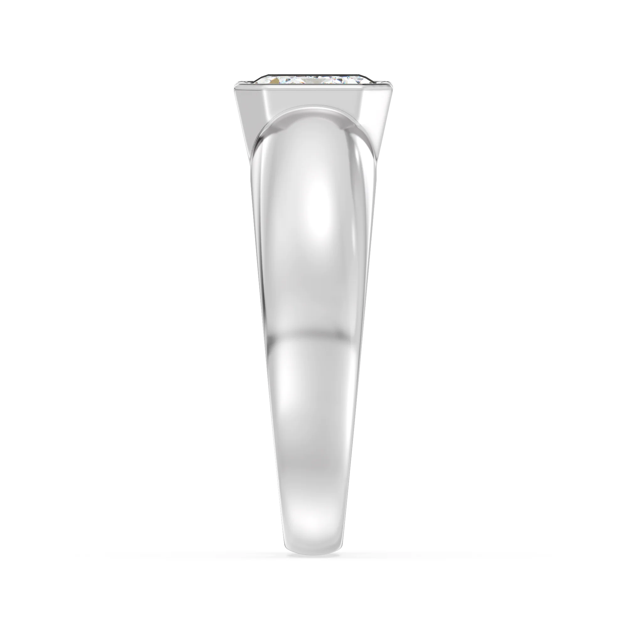 2 Carat Emerald Cut Lab Grown Diamond Solitaire Ring in 18K Gold - Image 14