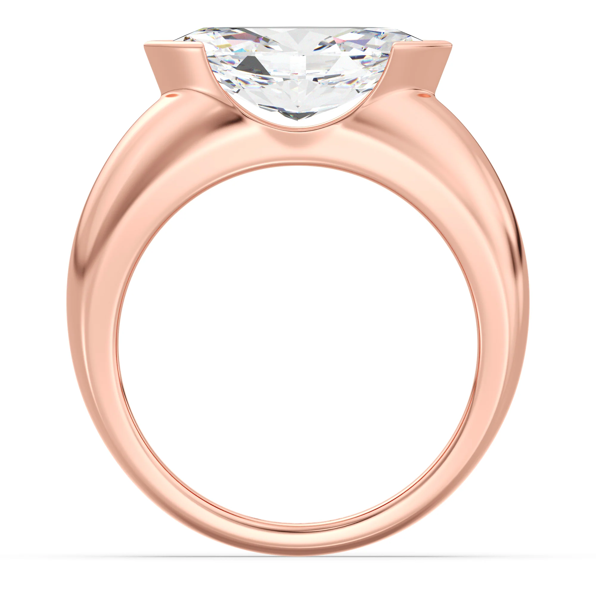 2 Carat Marquise Cut Lab Grown Diamond Solitaire Ring in 18K Gold - Image 9