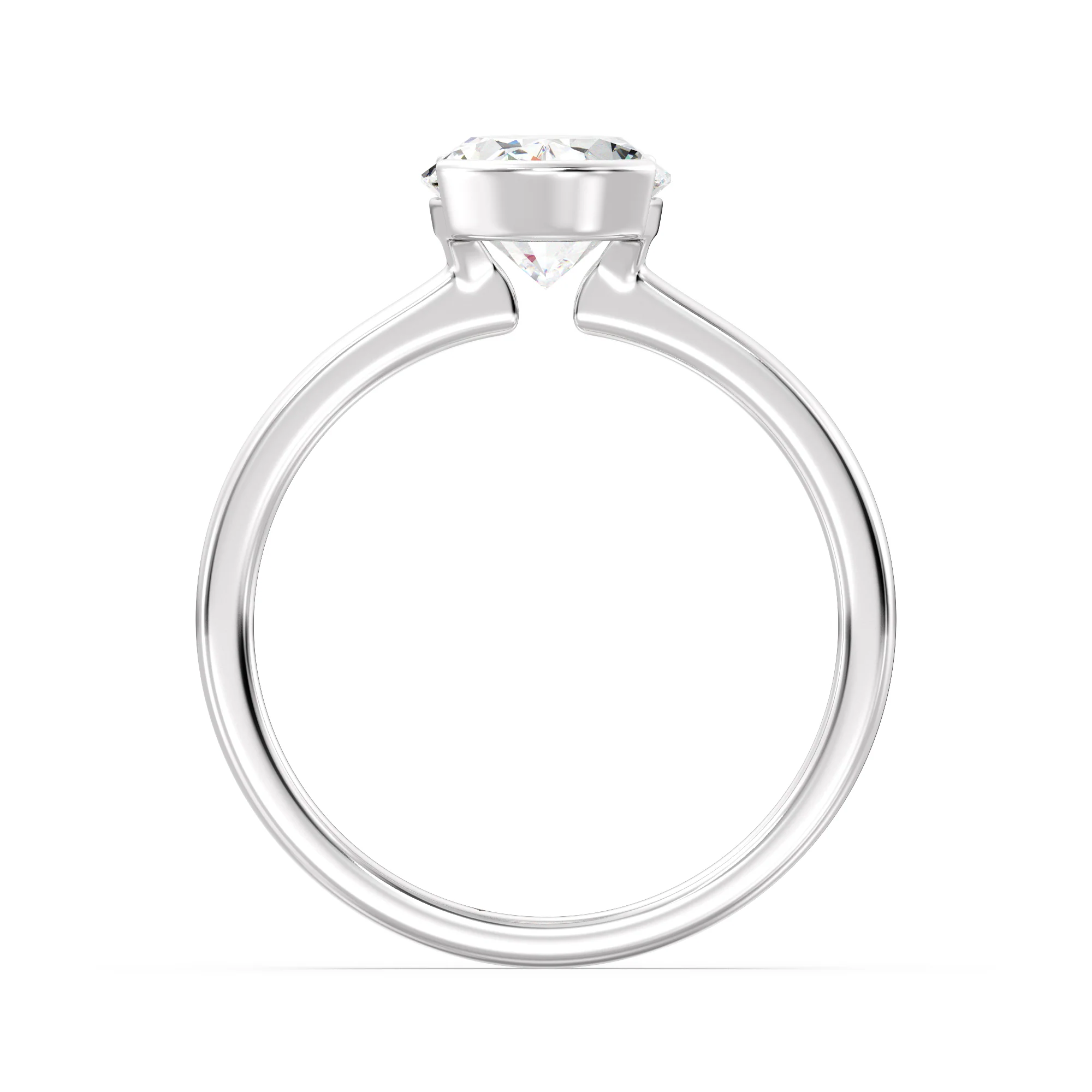 2 Carat Oval Cut Lab Grown Diamond Solitaire Ring in 18K Gold - Image 11