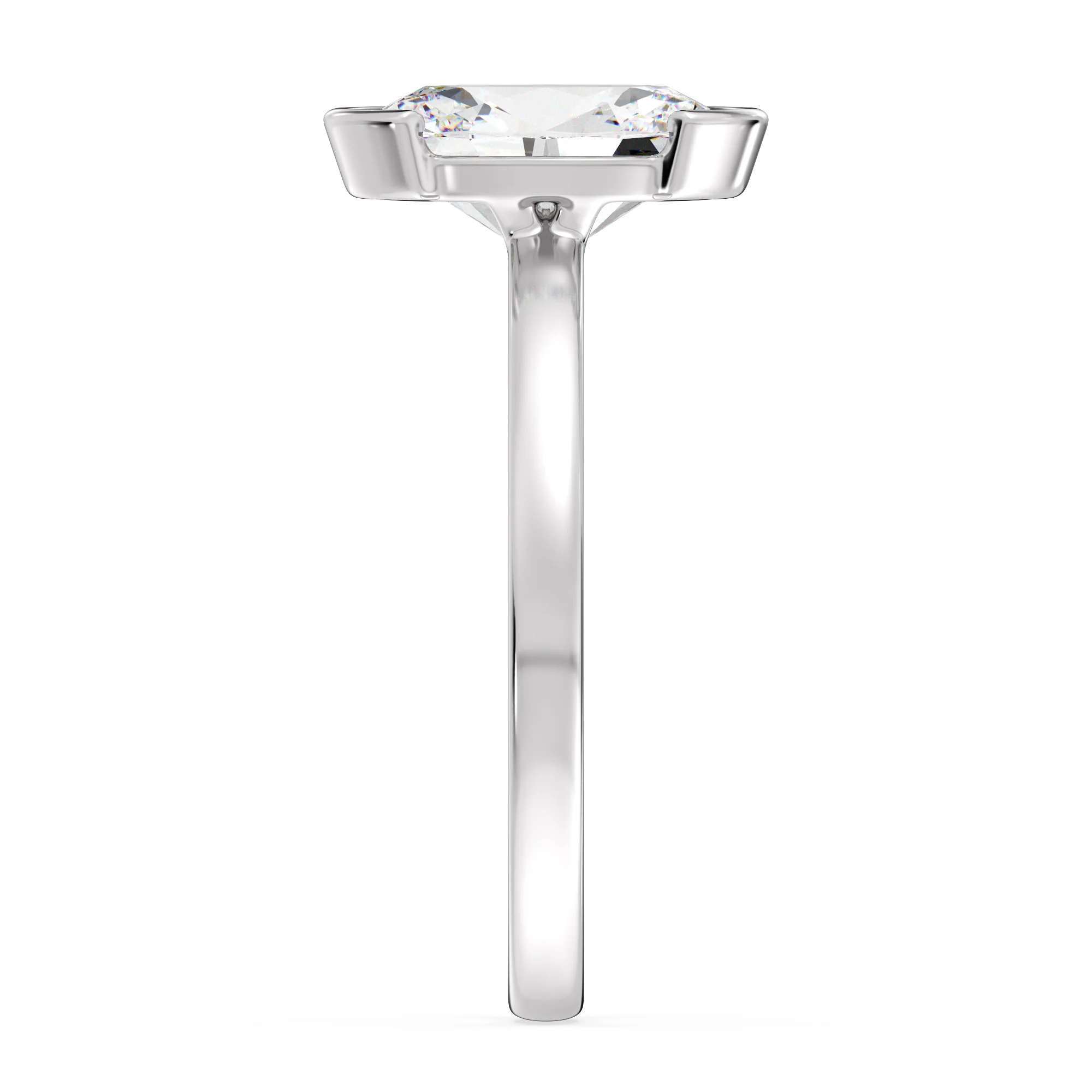 2 Carat Oval Cut Lab Grown Diamond Solitaire Ring in 18K Gold - Image 12