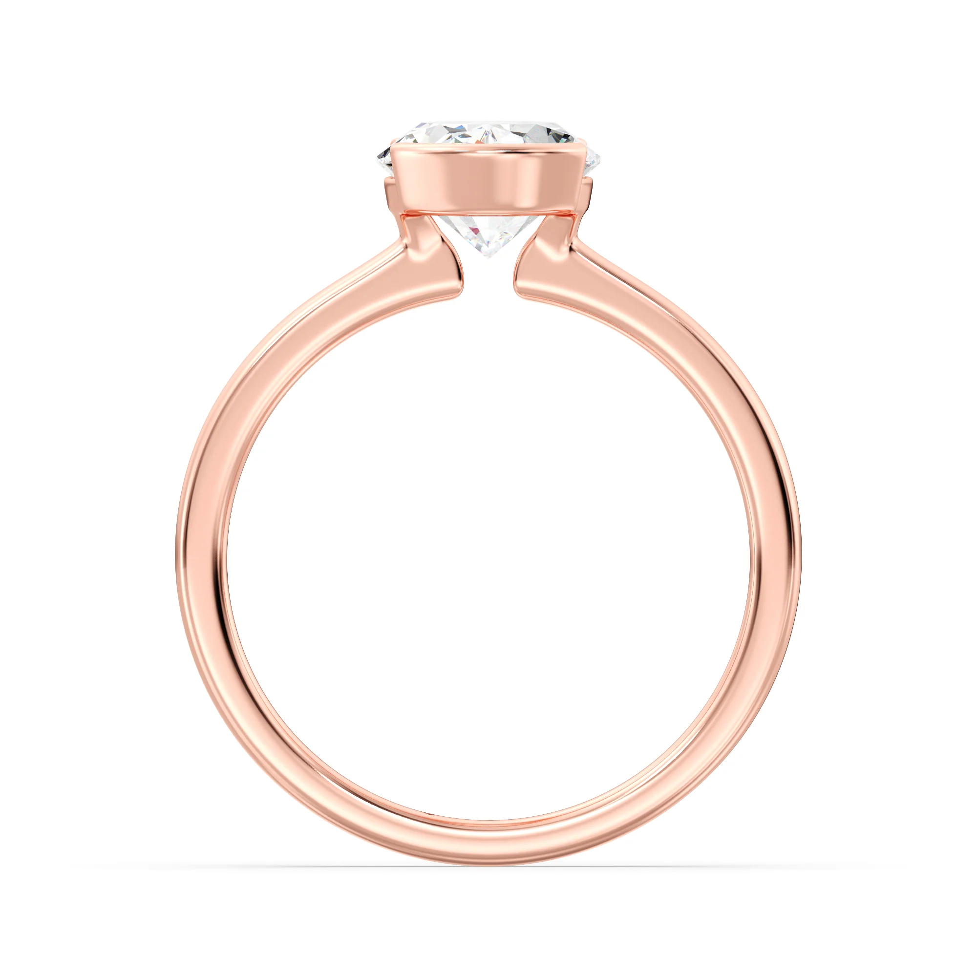 2 Carat Oval Cut Lab Grown Diamond Solitaire Ring in 18K Gold - Image 7