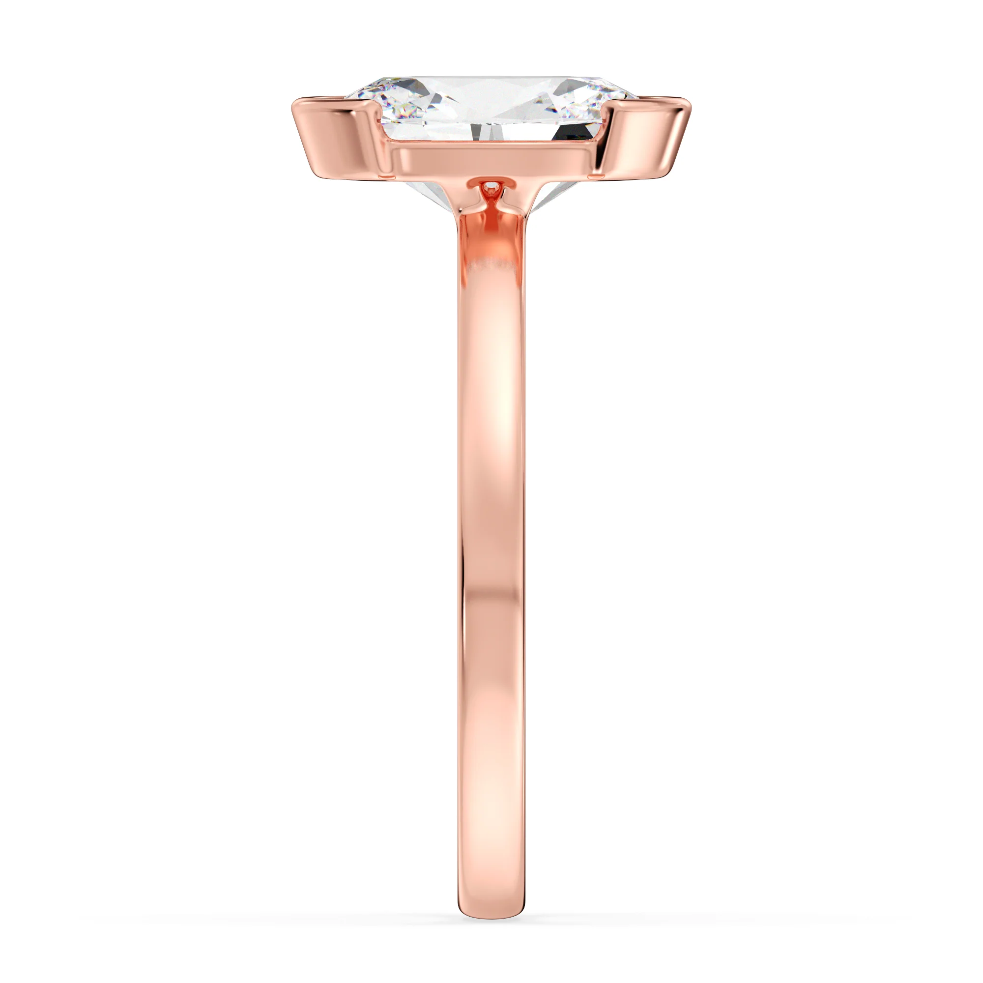 2 Carat Oval Cut Lab Grown Diamond Solitaire Ring in 18K Gold - Image 8