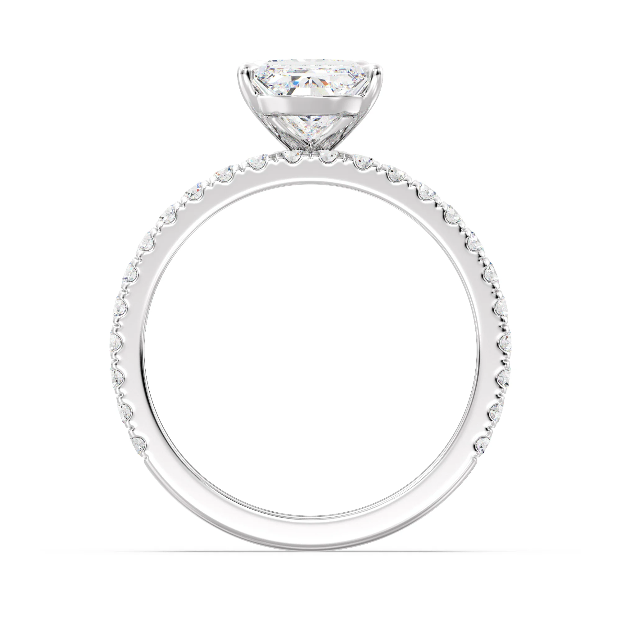 2 Carat Pear Cut Lab Grown Diamond Engagement Ring with Wedding Band Set in 18K Gold - Image 15