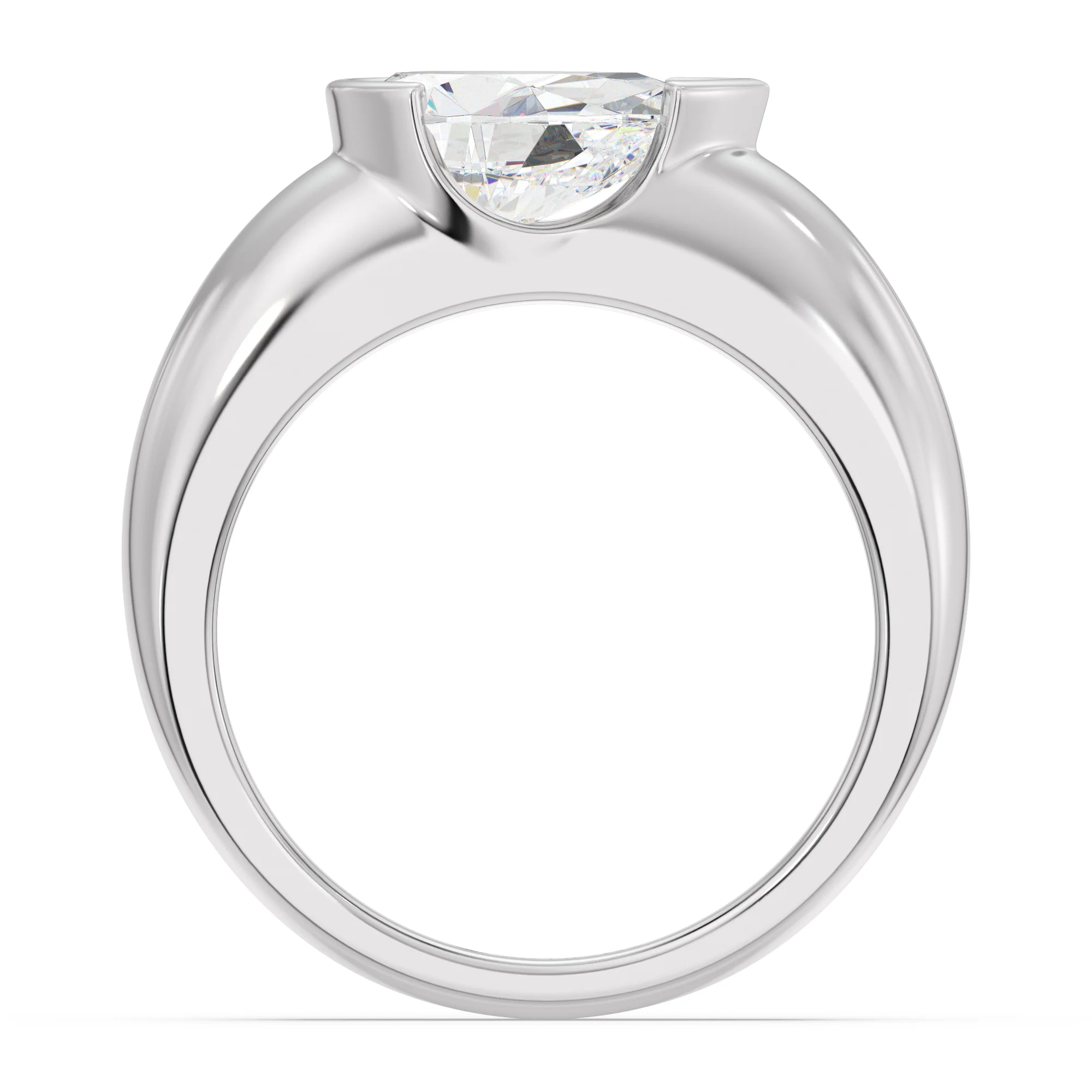 2 Carat Pear Cut Lab Grown Diamond Solitaire Ring in 18K Gold - Image 15