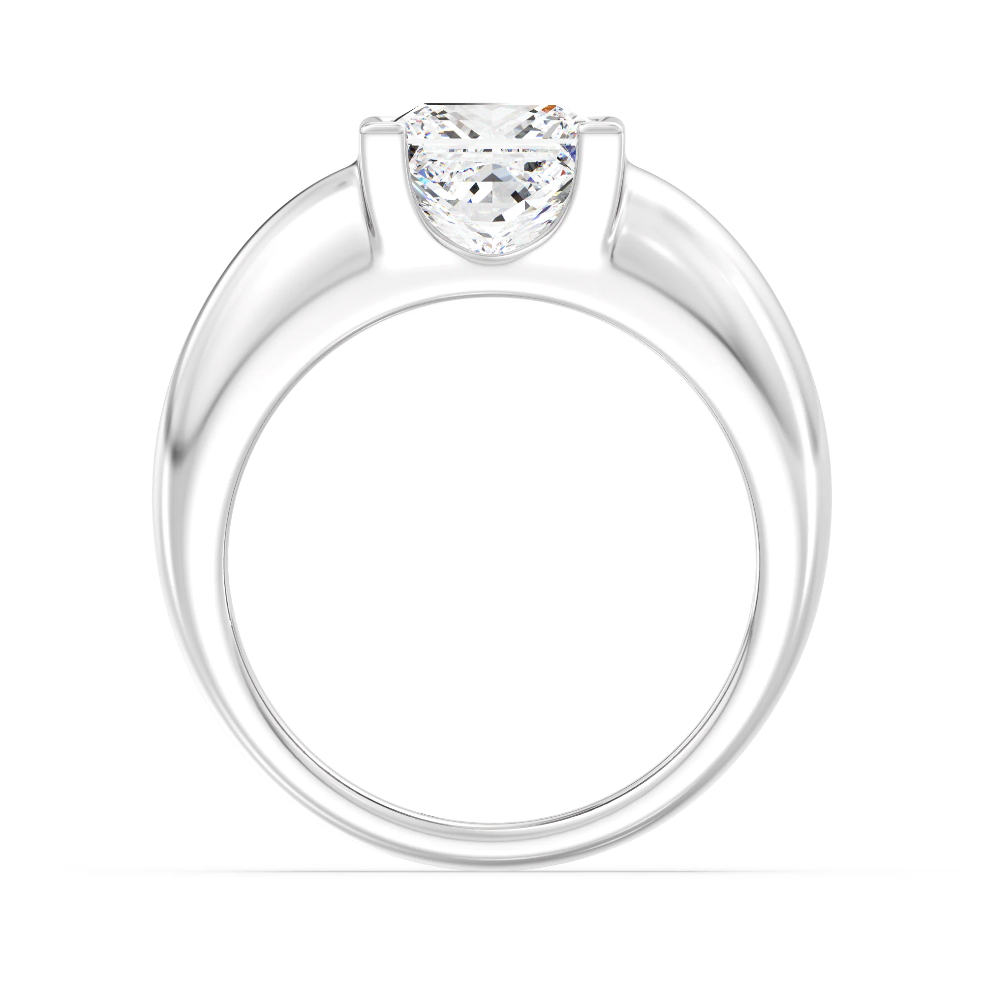 2 Carat Princess Cut Lab Grown Diamond Solitaire Ring in 18K Gold - Image 14