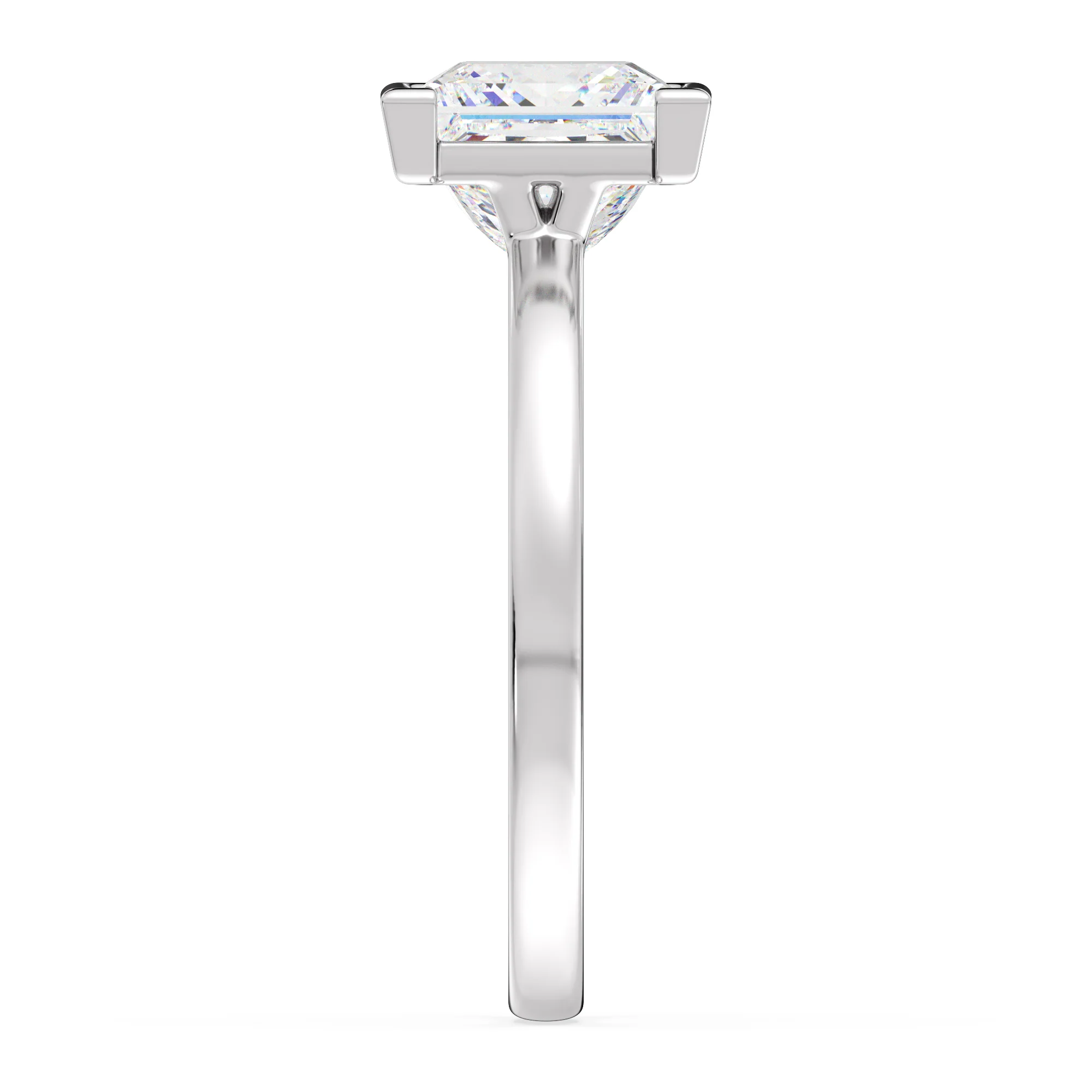2 Carat Princess Cut Lab Grown Diamond Solitaire Ring in 18K Gold - Image 12