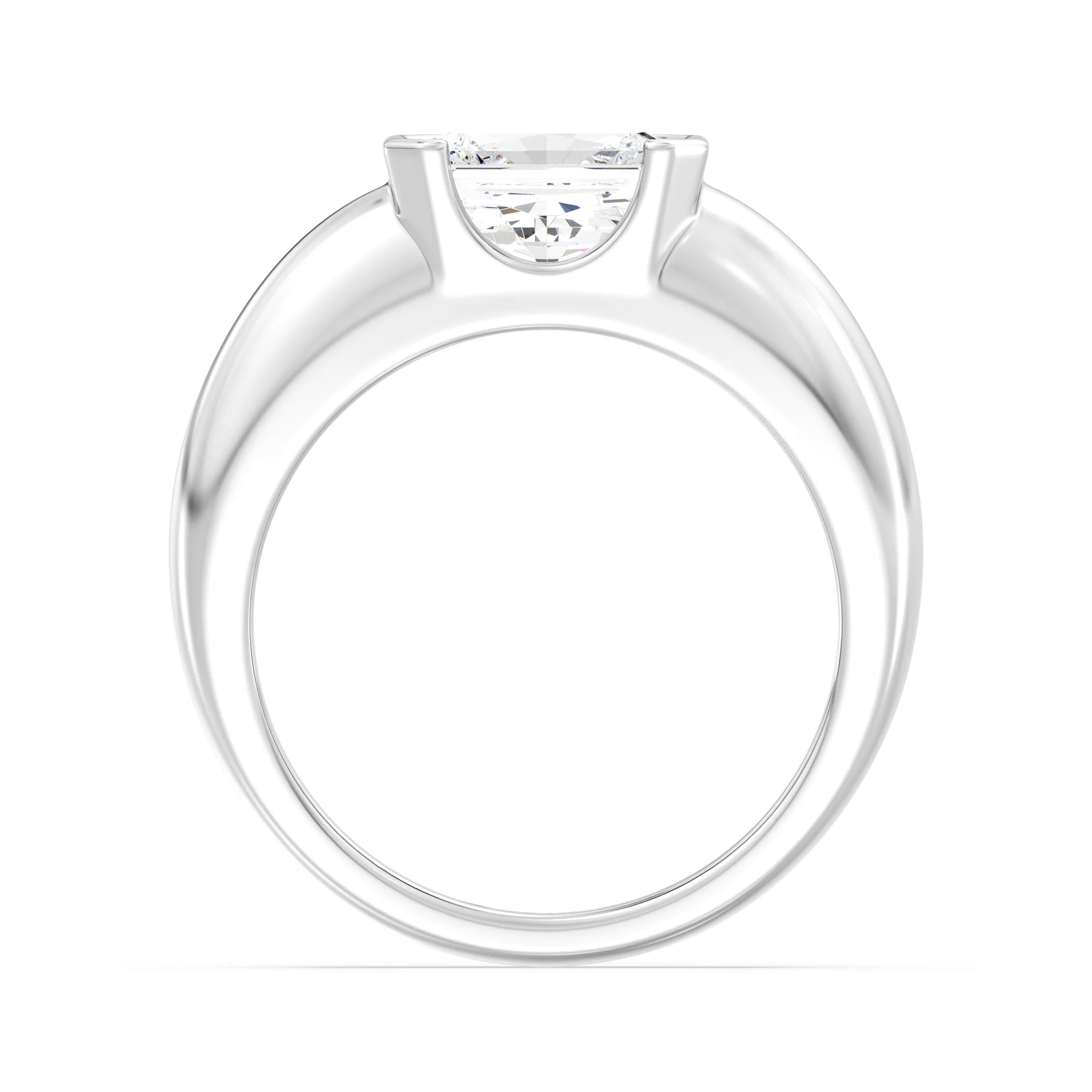 2 Carat Radiant Cut Lab Grown Diamond Solitaire Ring in 18K Gold - Image 14