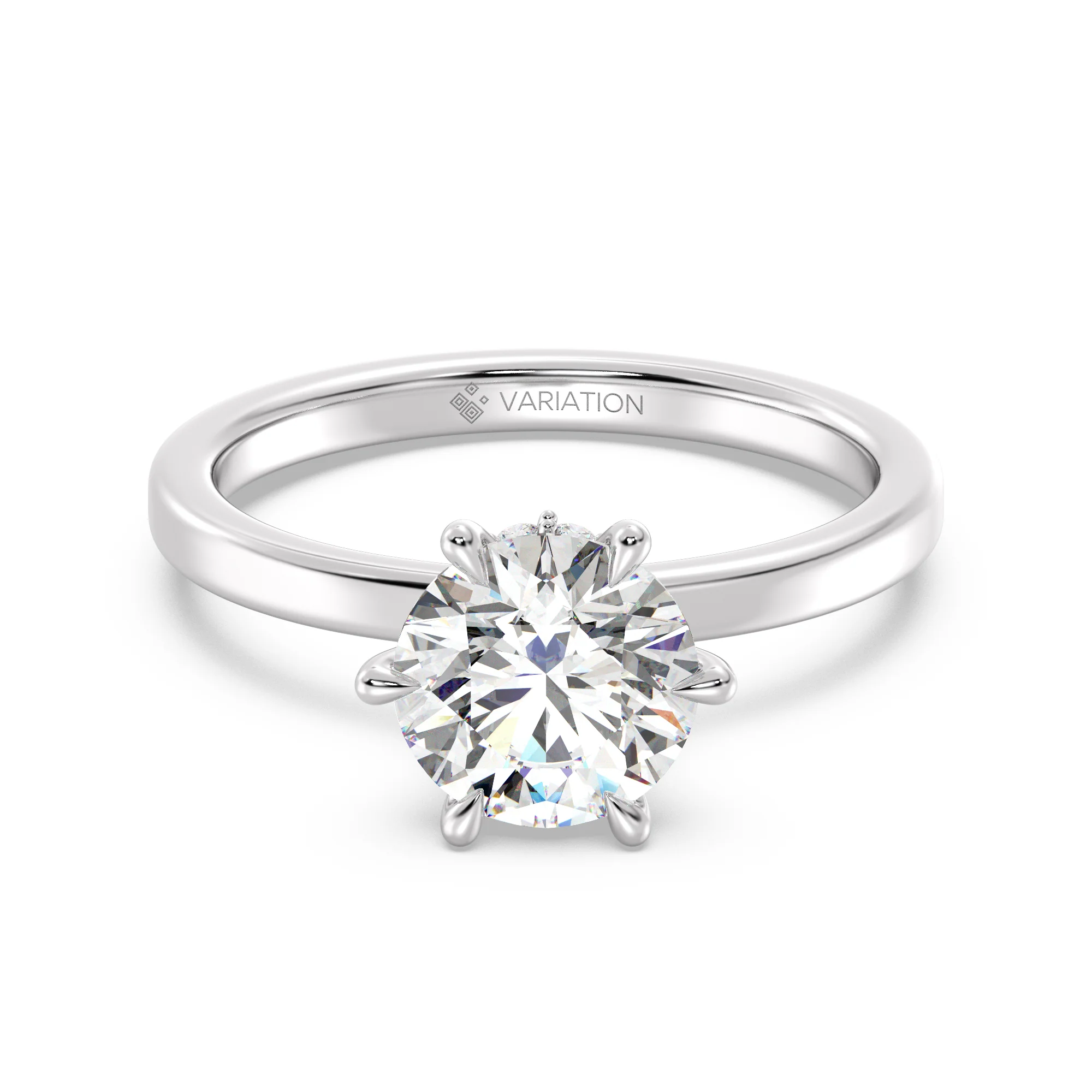 2 Carat Round Cut Lab Grown Diamond Classic Solitaire Ring in 18K Gold - Image 12