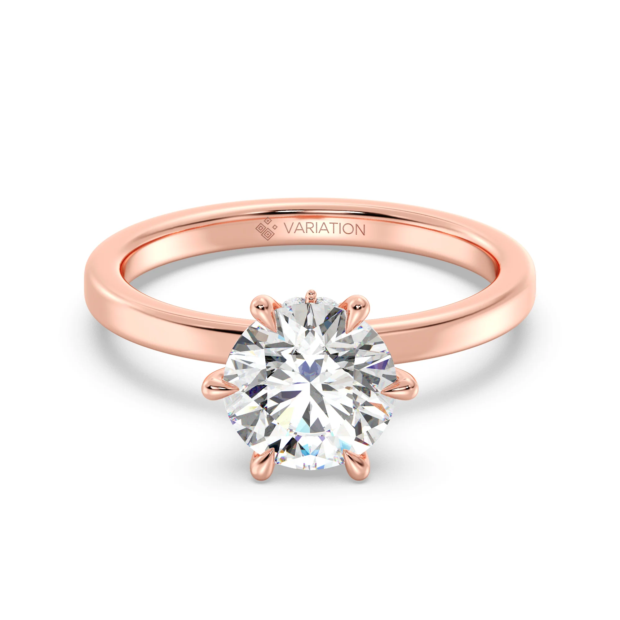 2 Carat Round Cut Lab Grown Diamond Classic Solitaire Ring in 18K Gold - Image 7