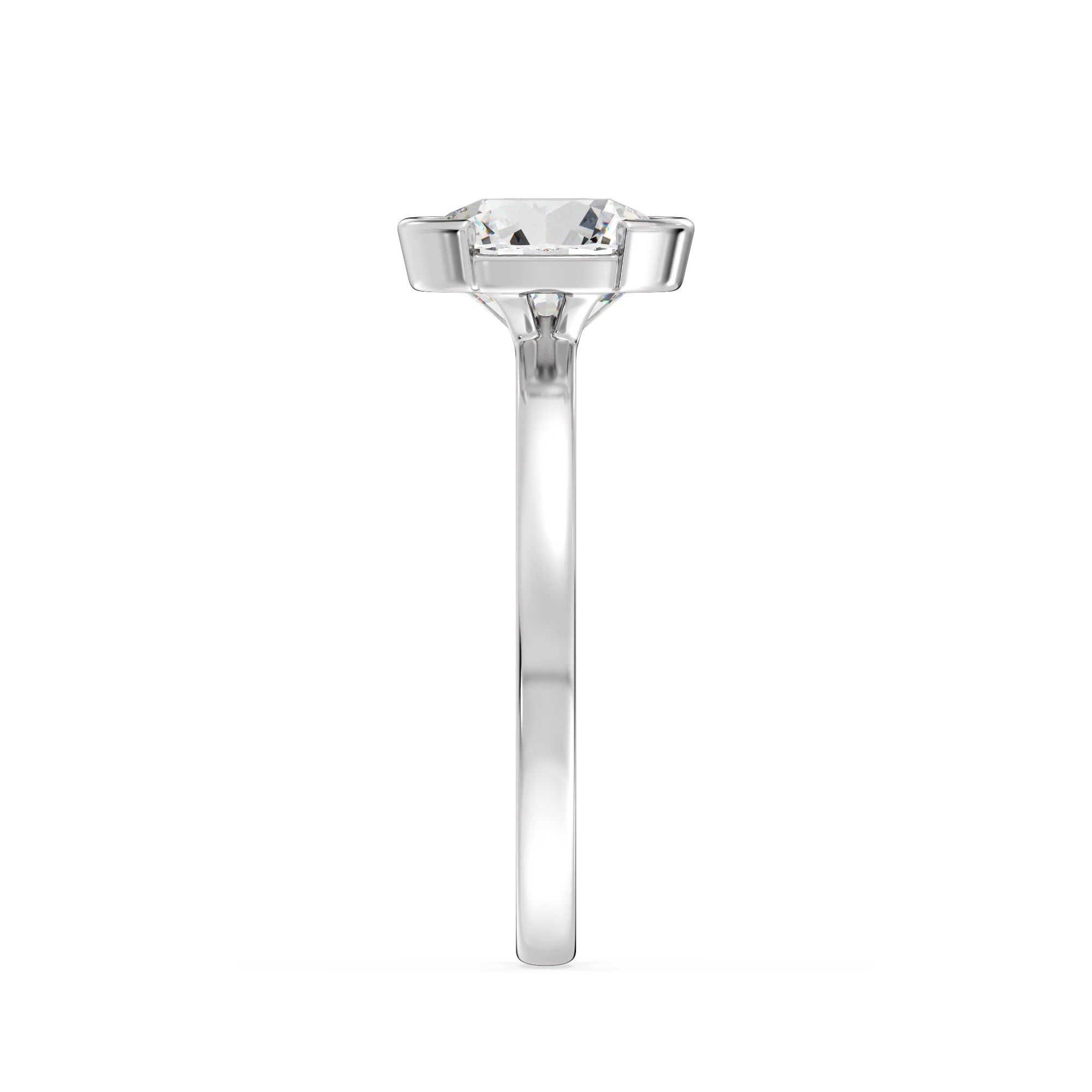 2 Carat Round Cut Lab Grown Diamond Solitaire Ring in 18K Gold - Image 12