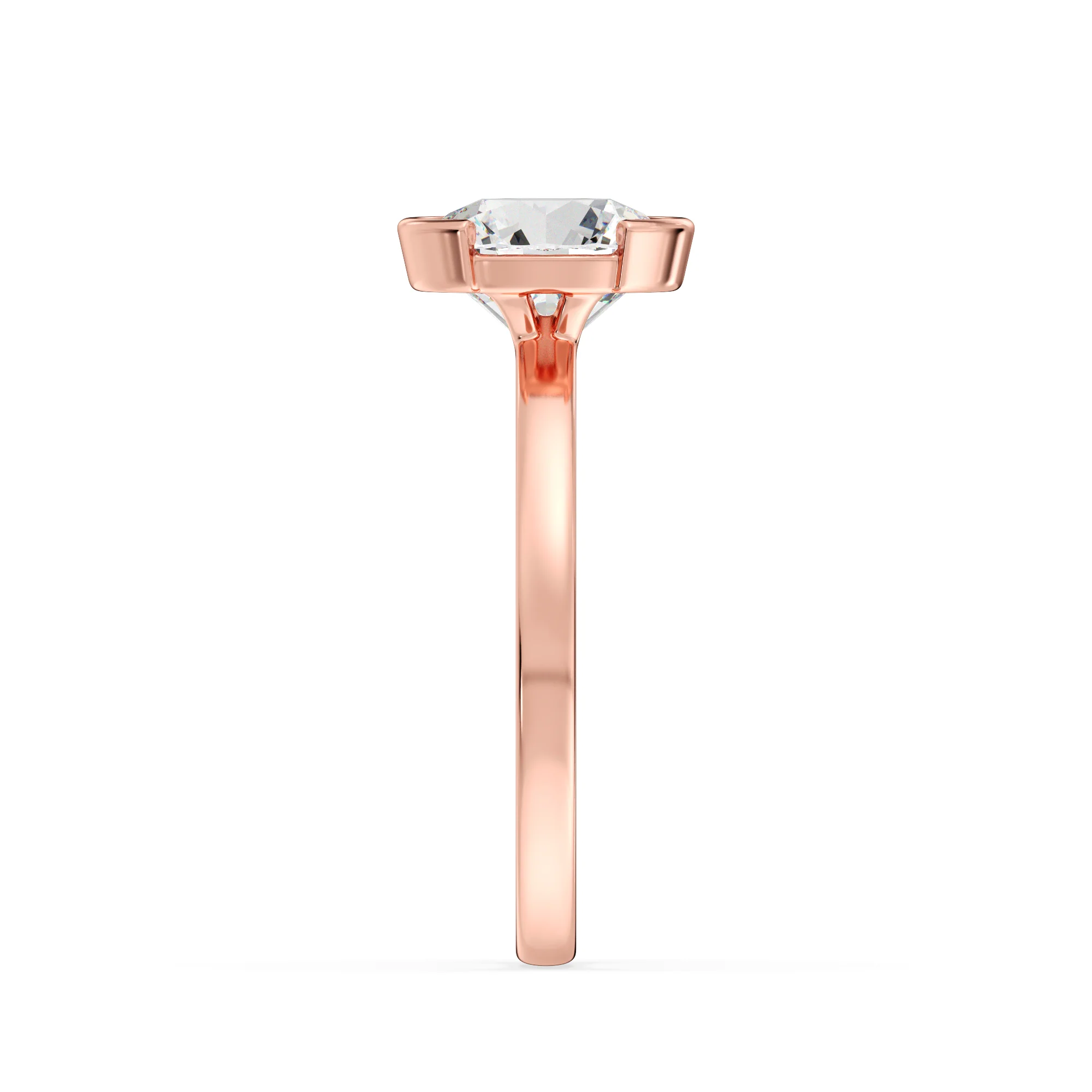 2 Carat Round Cut Lab Grown Diamond Solitaire Ring in 18K Gold - Image 8