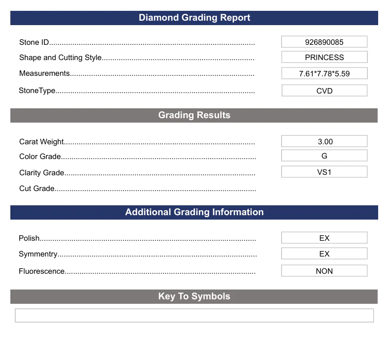 3.0 Carat Princess Lab Grown Diamond, VS1/G - Image 2