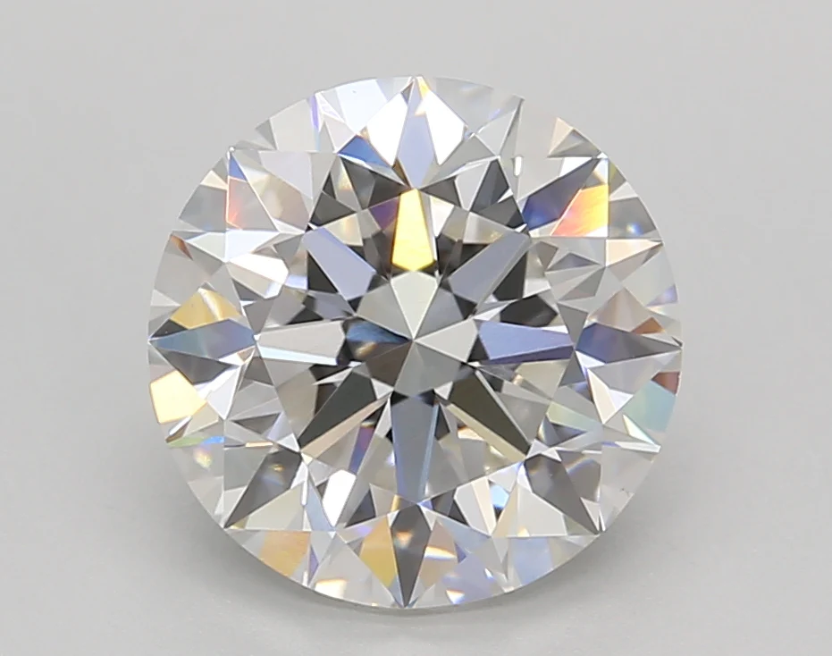 3.01 Carat Round Lab Grown Diamond, VVS2/F