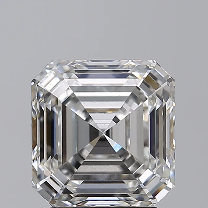 3.03 Carat Square Emerald Lab Grown Diamond, VS1/H
