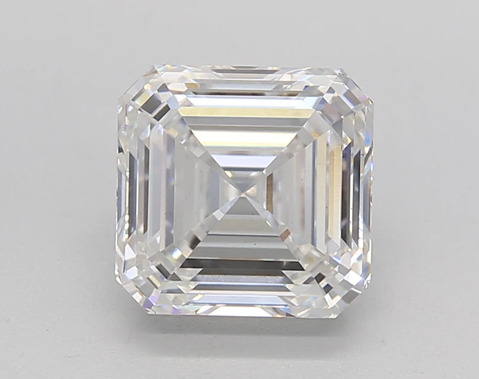 3.07 Carat Square Emerald Lab Grown Diamond, VS1/F