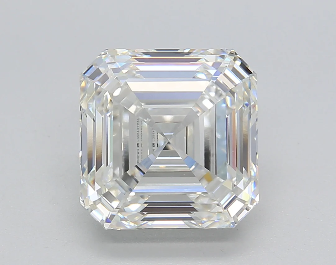 4.15 Carat Square Emerald Lab Grown Diamond, VVS2/G
