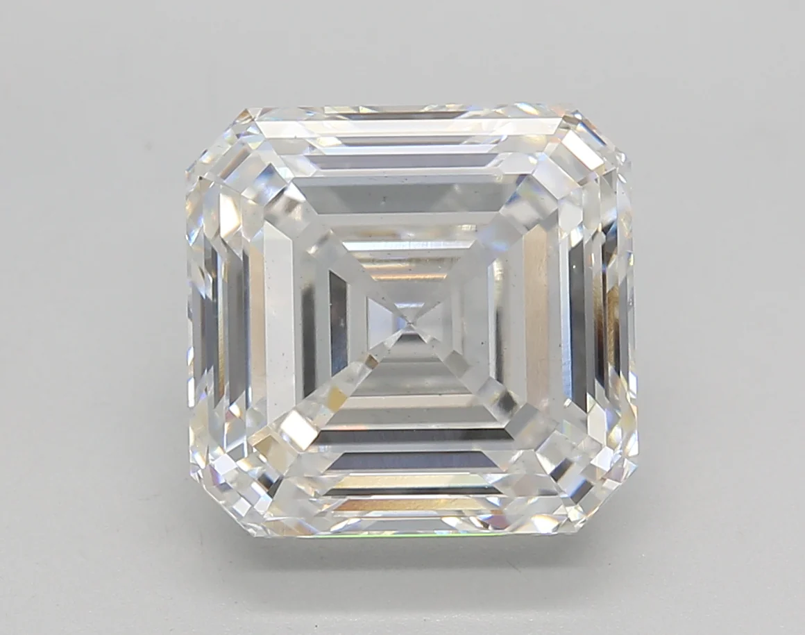 5.03 Carat Square Emerald Lab Grown Diamond, VS1/F